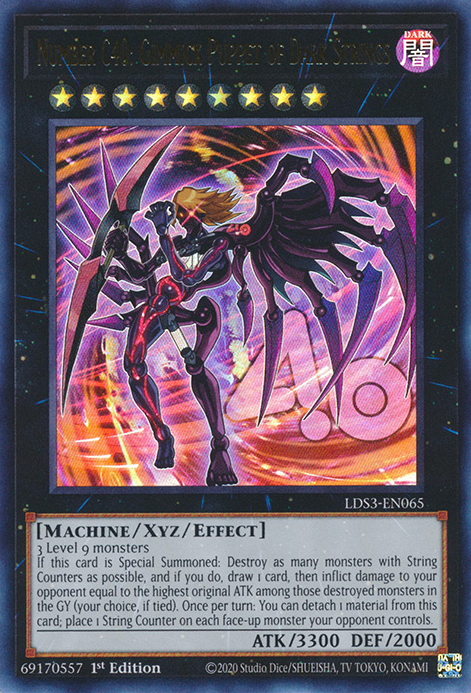 Number C40: Gimmick Puppet of Dark Strings [LDS3-EN065] Ultra Rare | Amazing Games TCG