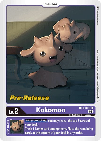 Kokomon [BT7-006] [Next Adventure Pre-Release Cards] | Amazing Games TCG