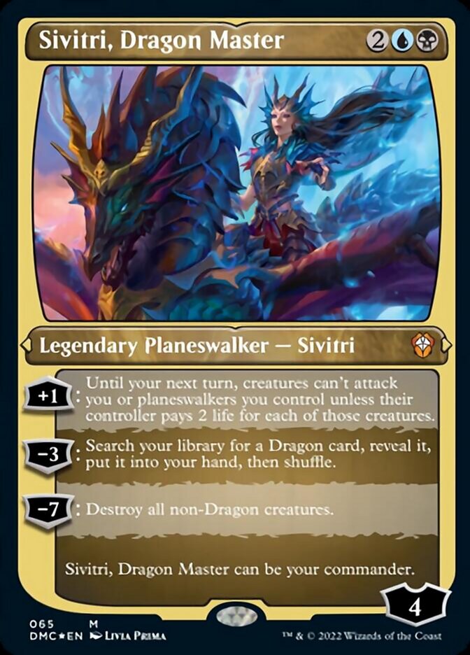 Sivitri, Dragon Master (Foil Etched) [Dominaria United Commander] | Amazing Games TCG