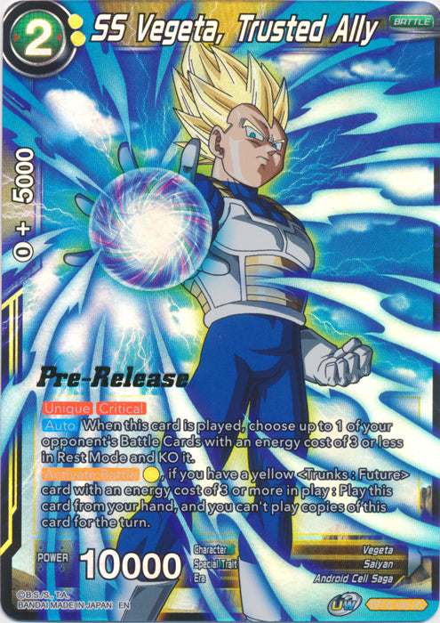 SS Vegeta, Trusted Ally (BT13-100) [Supreme Rivalry Prerelease Promos] | Amazing Games TCG