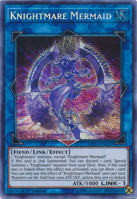 Knightmare Mermaid [MP19-EN025] Prismatic Secret Rare | Amazing Games TCG