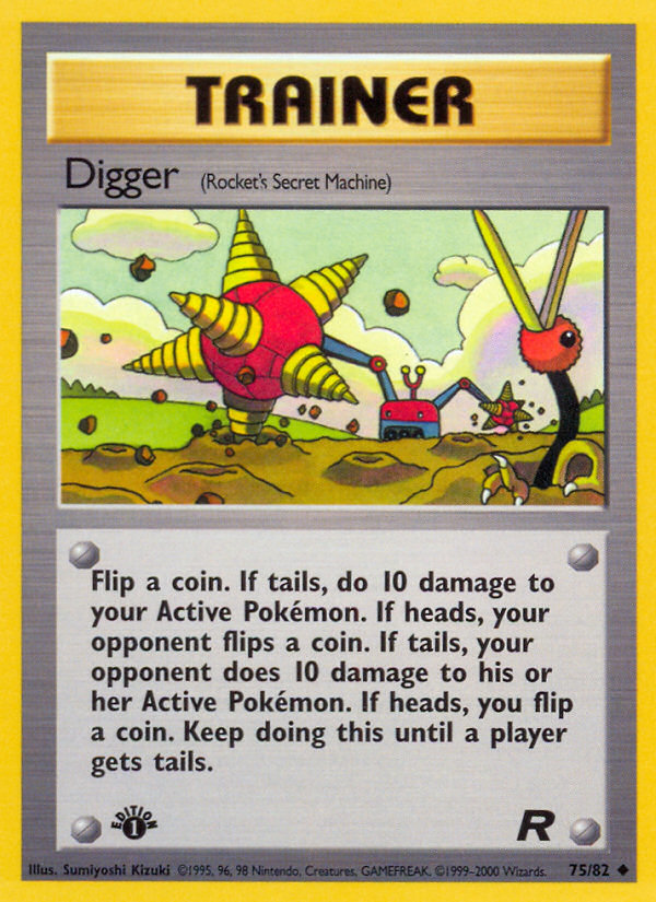 Digger (75/82) [Team Rocket 1st Edition] | Amazing Games TCG