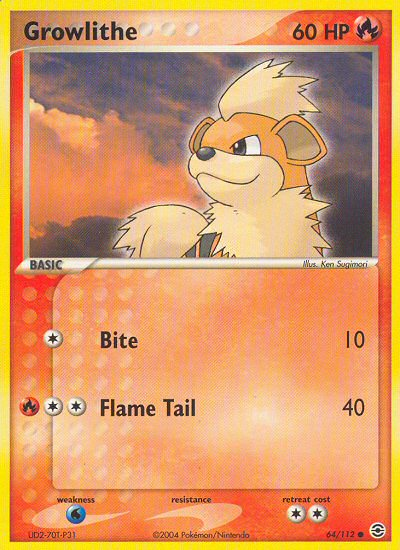 Growlithe (64/112) [EX: FireRed & LeafGreen] | Amazing Games TCG