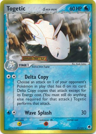 Togetic (11/101) (Delta Species) (Stamped) [EX: Dragon Frontiers] | Amazing Games TCG