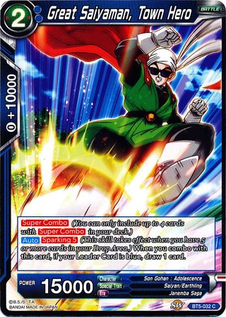 Great Saiyaman, Town Hero (BT5-032) [Miraculous Revival] | Amazing Games TCG