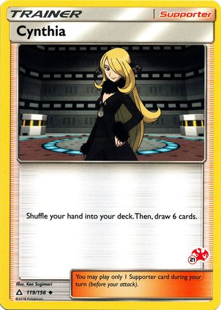 Cynthia (119/156) (Charizard Stamp #21) [Battle Academy 2020] | Amazing Games TCG