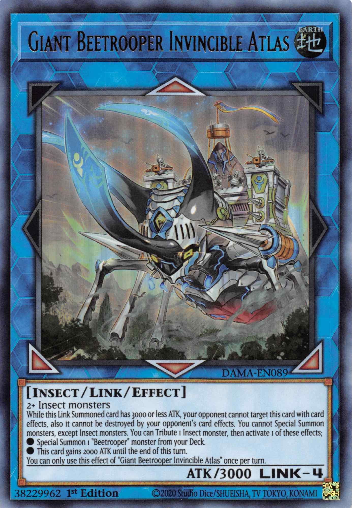 Giant Beetrooper Invicible Atlas [DAMA-EN089] Ultra Rare | Amazing Games TCG