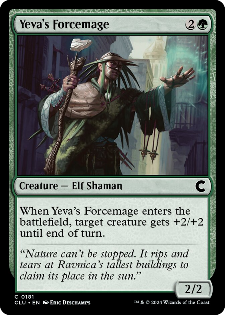 Yeva's Forcemage [Ravnica: Clue Edition] | Amazing Games TCG