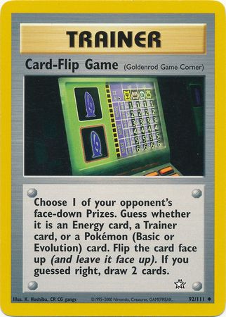 Card-Flip Game (92/111) [Neo Genesis Unlimited] | Amazing Games TCG