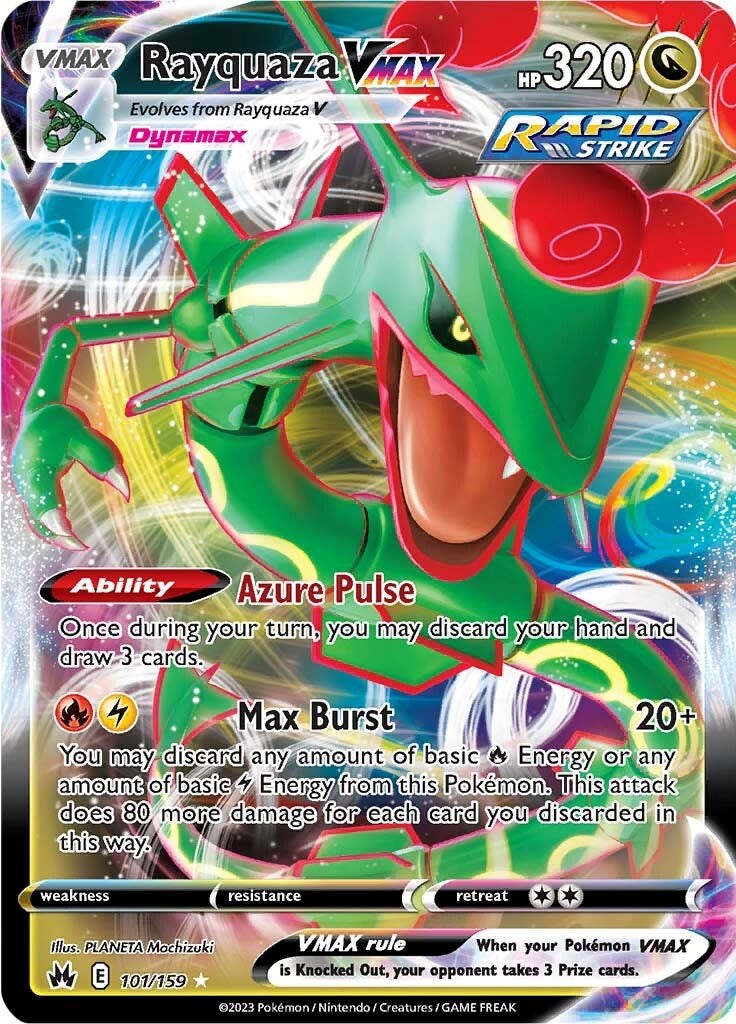 Rayquaza VMAX (101/159) (101) [Sword & Shield: Crown Zenith] | Amazing Games TCG