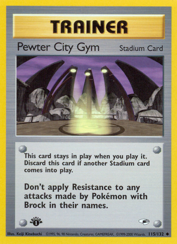 Pewter City Gym (115/132) [Gym Heroes 1st Edition] | Amazing Games TCG