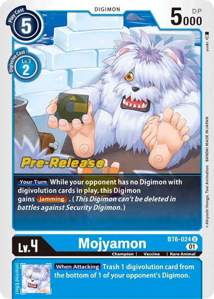 Mojyamon [BT6-024] [Double Diamond Pre-Release Cards] | Amazing Games TCG