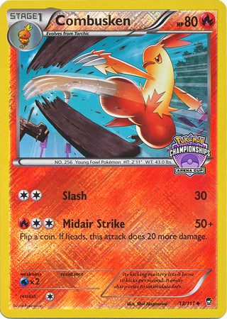 Combusken (13/111) (States Championship Promo) [XY: Furious Fists] | Amazing Games TCG