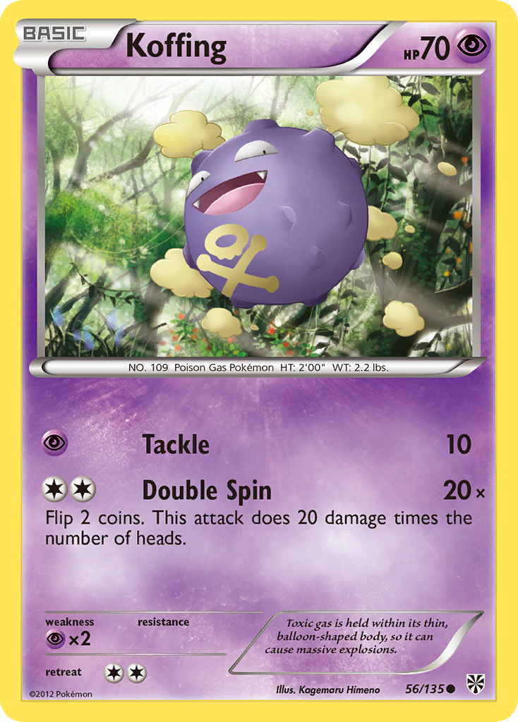 Koffing (56/135) [Black & White: Plasma Storm] | Amazing Games TCG