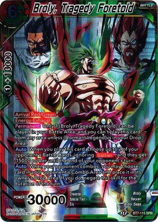 Broly, Tragedy Foretold (SPR) [BT7-115] | Amazing Games TCG