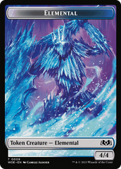 Elemental // Food (0012) Double-Sided Token [Wilds of Eldraine Tokens] | Amazing Games TCG