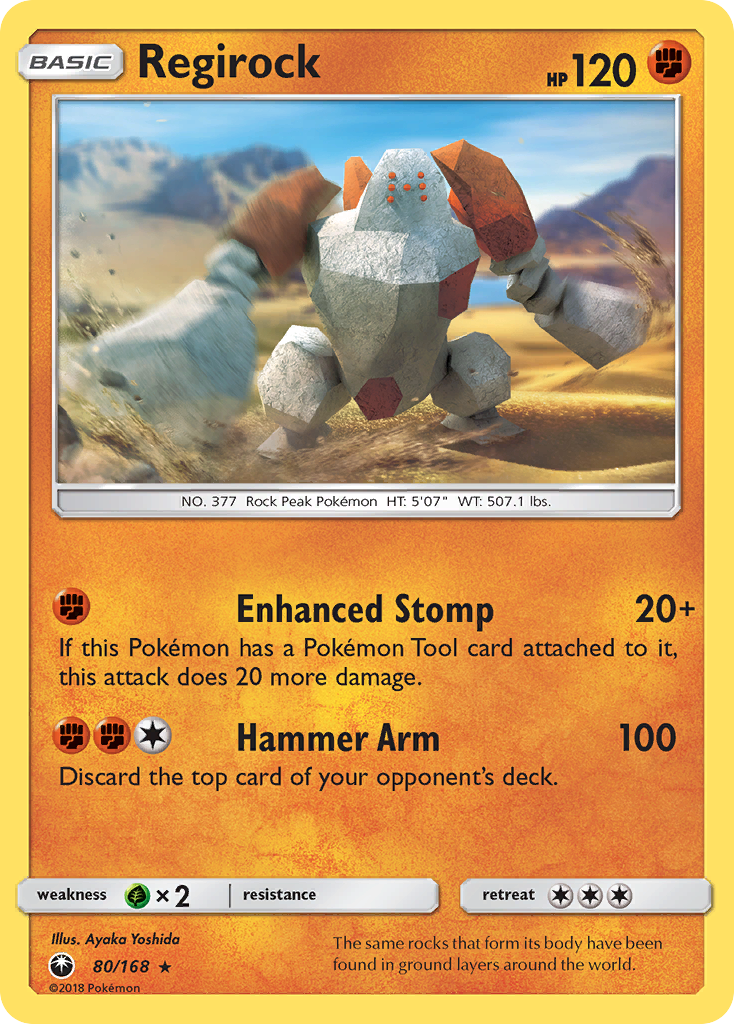 Regirock (80/168) [Sun & Moon: Celestial Storm] | Amazing Games TCG