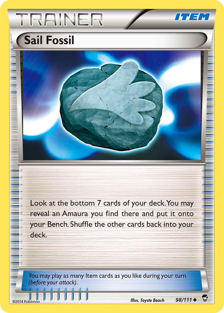 Sail Fossil (98/111) [XY: Furious Fists] | Amazing Games TCG