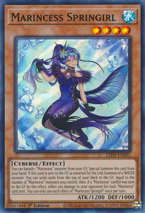 Marincess Springirl [LED9-EN031] Super Rare | Amazing Games TCG