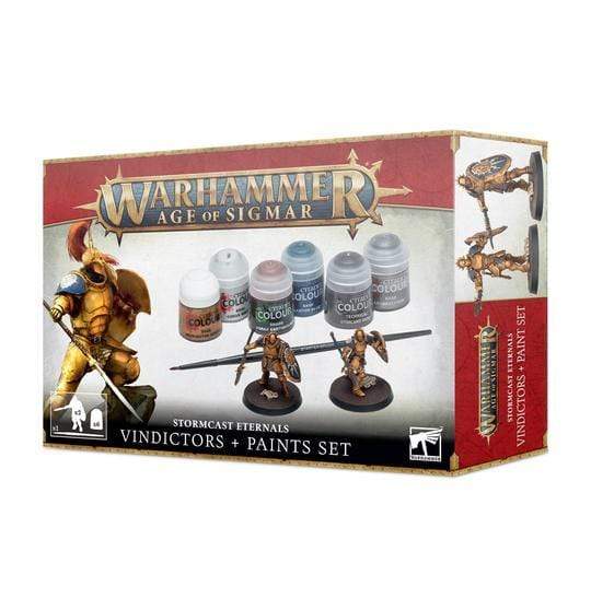 Warhammer Age of Sigmar: Stormcast Eternals - Vindictors + Paint Set | Amazing Games TCG